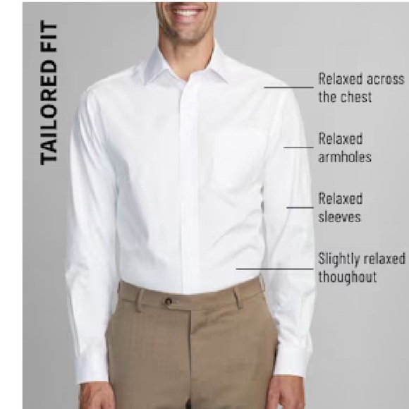 Jos. A. Bank Reserve Men’s Dress Shirt 20-36 Blue Windowpane Plaid NWT - Picture 4 of 5